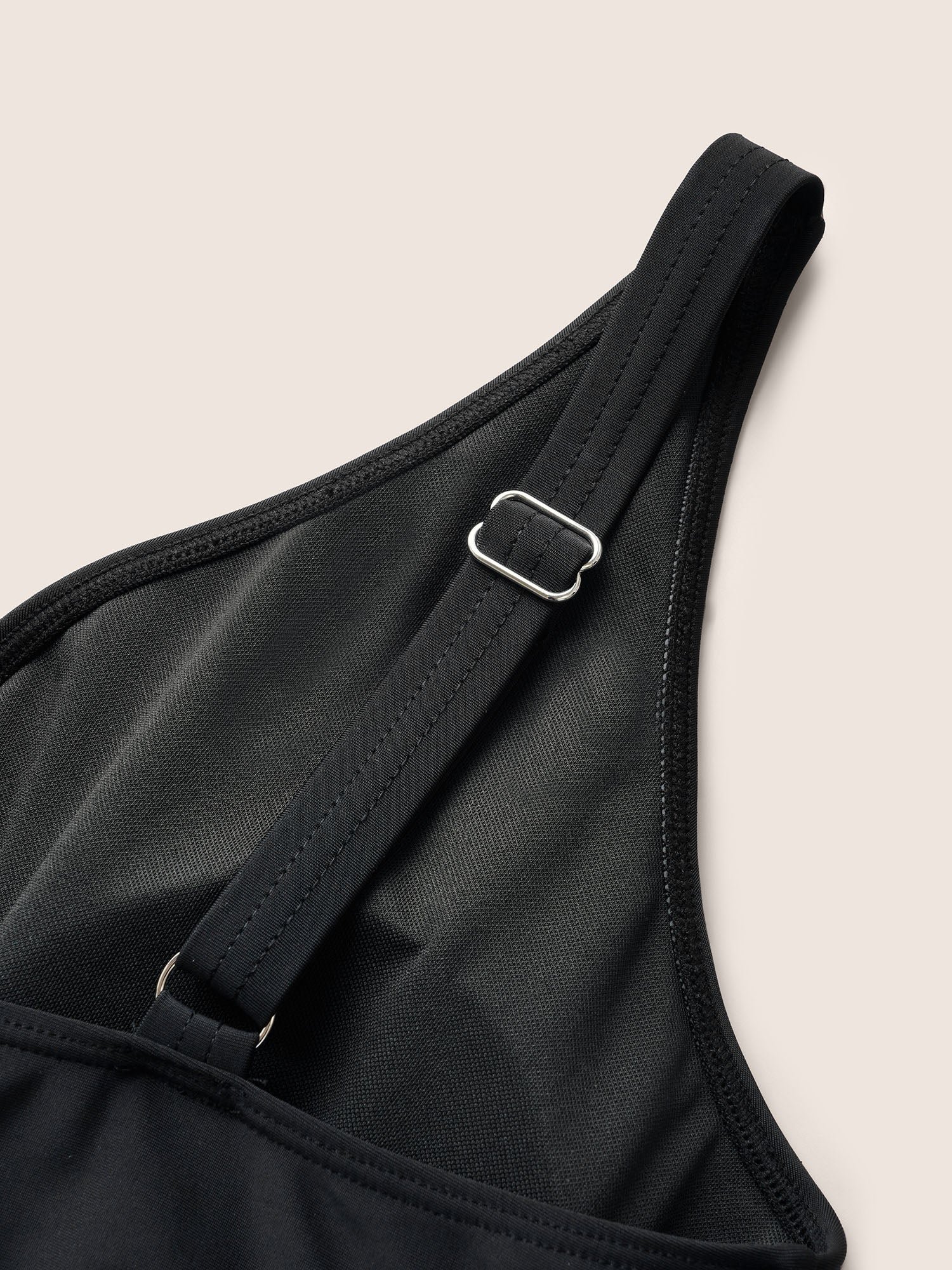 Floral Patchwork Mesh Crossover Swim Dress - Image 6