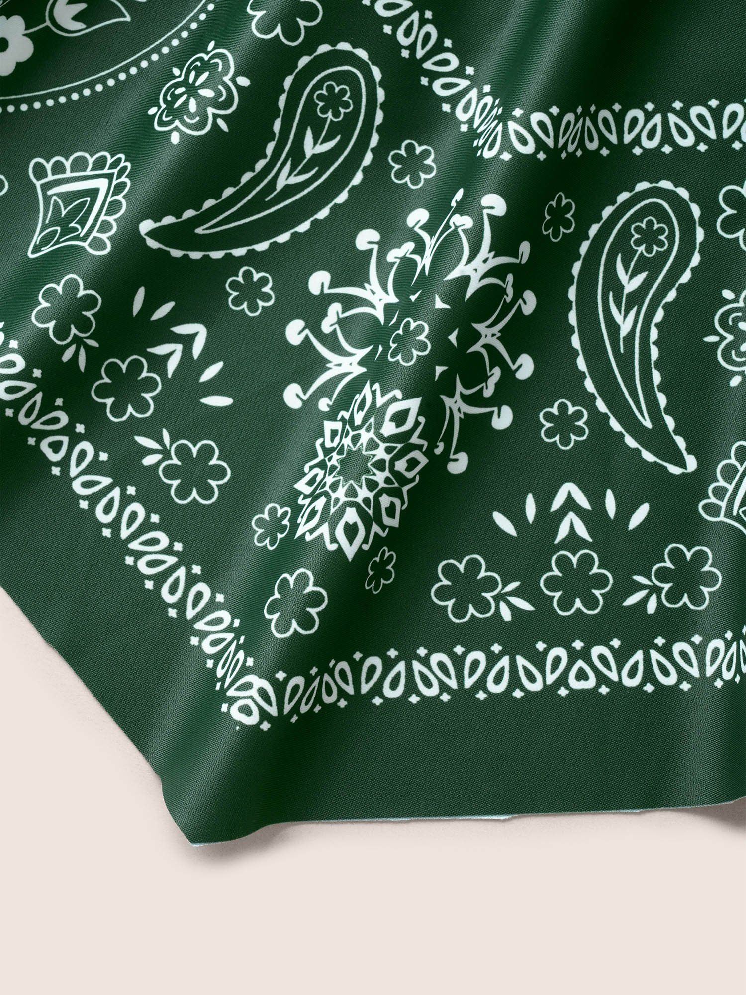 Paisley Print Ruched Adjustable Straps Swim Dress - Image 7