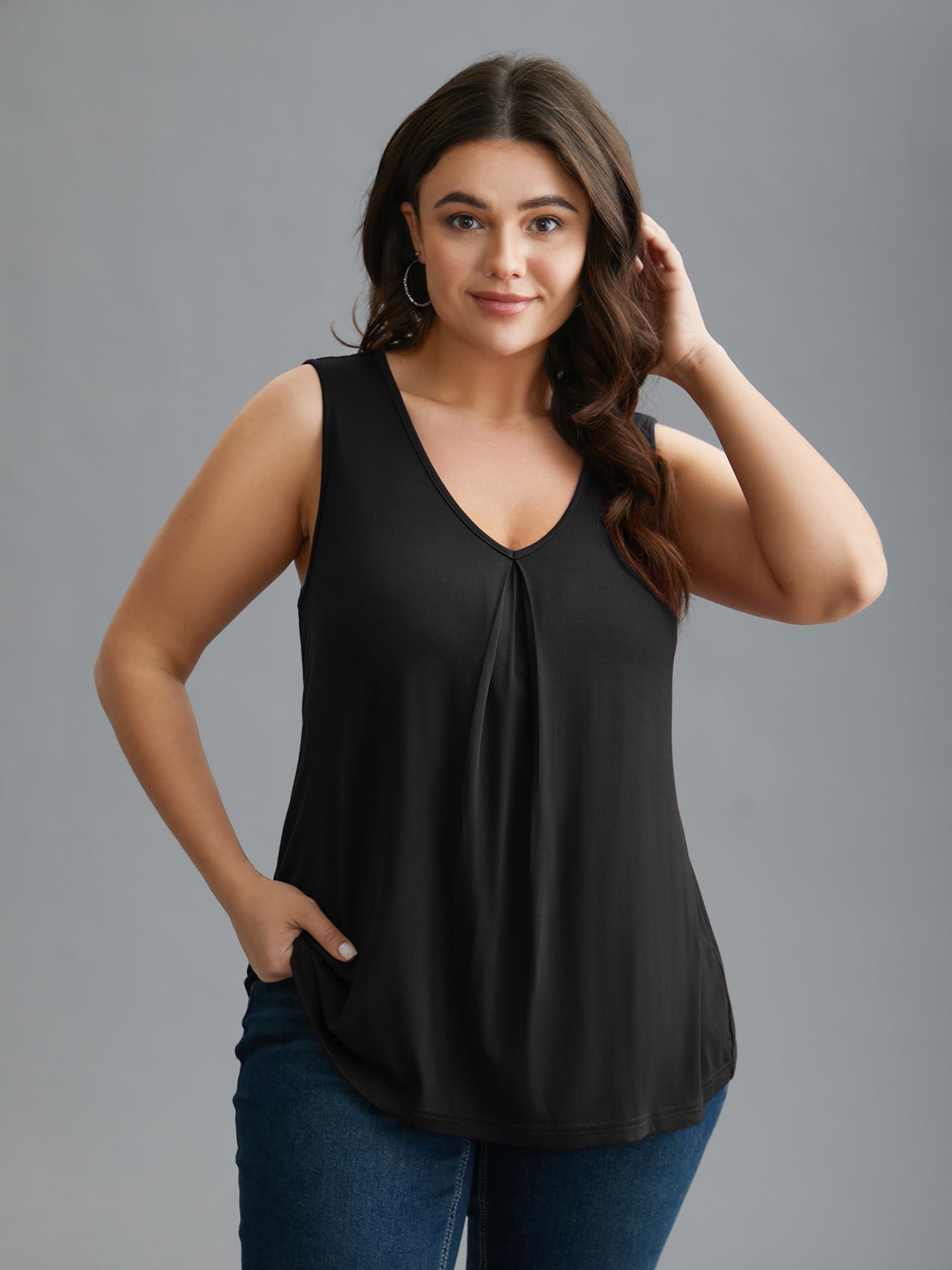 Supersoft Essentials V-Neck Tank Top - Image 3
