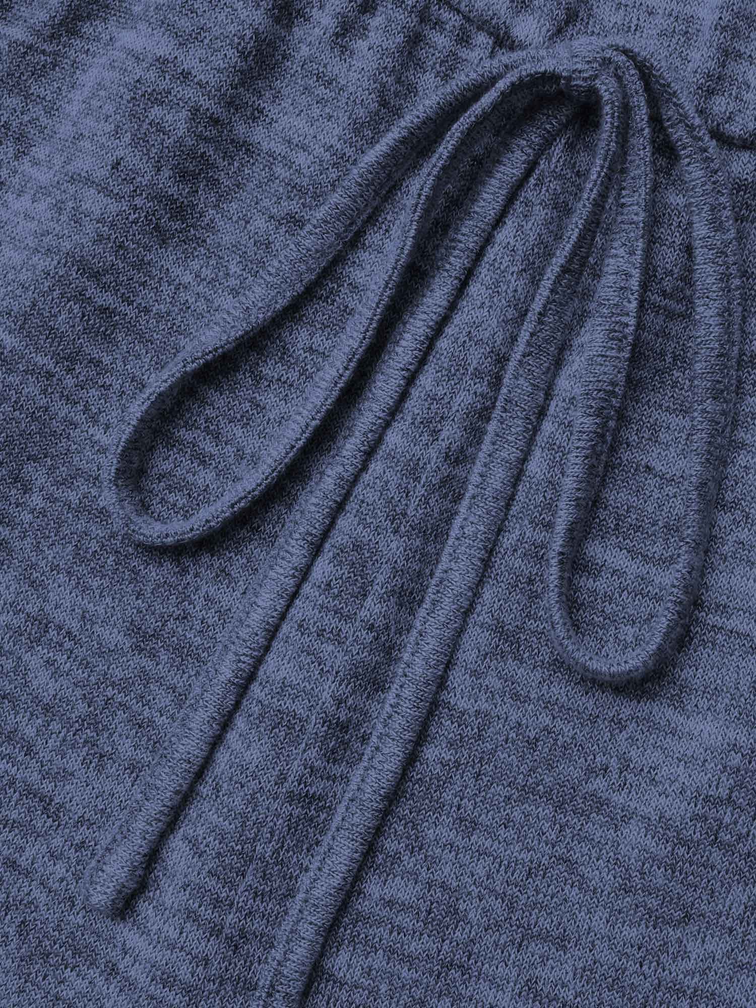 Elastic Waist Overlap Collar Lounge Jumpsuit - Image 17