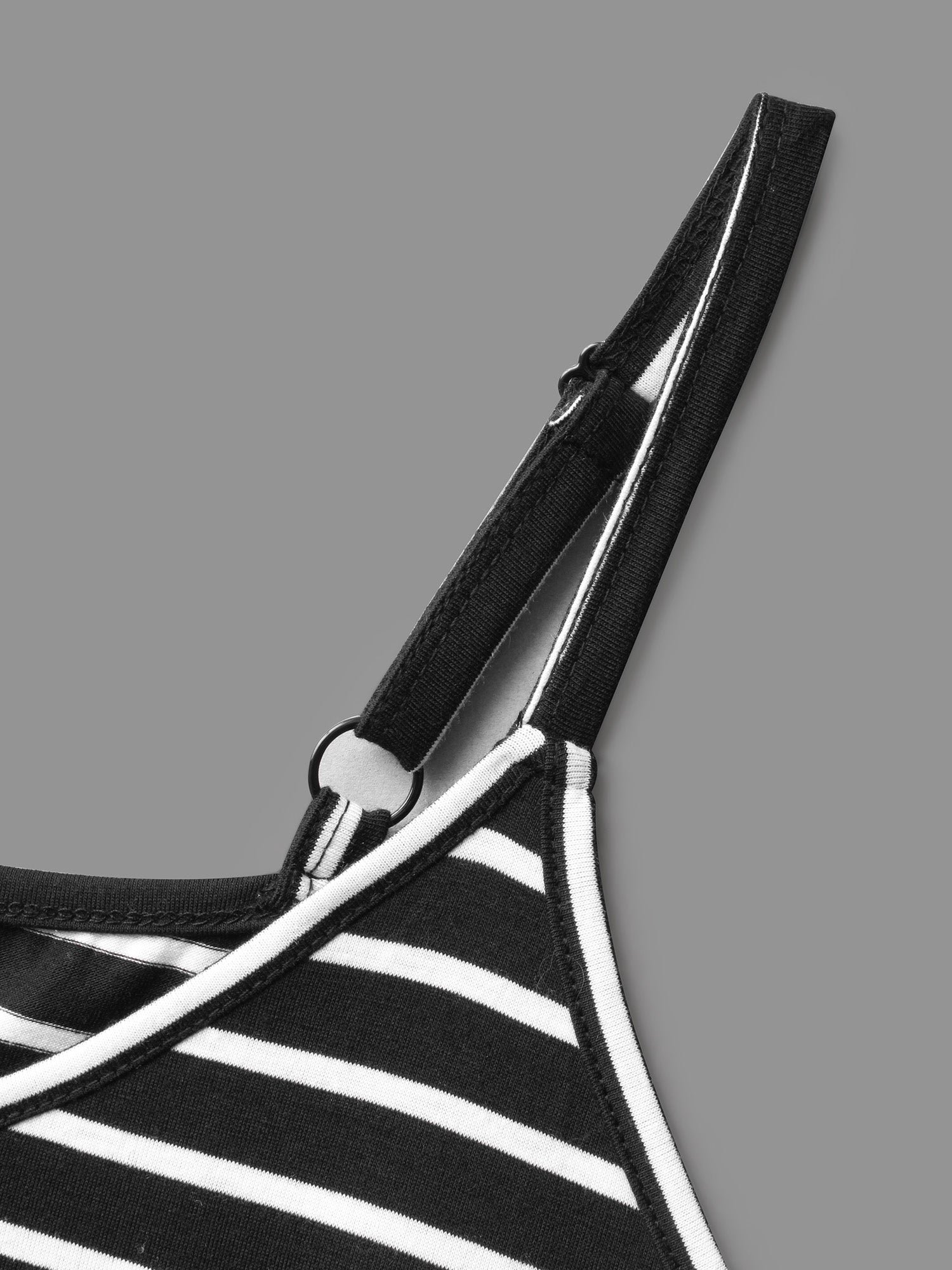 Striped Curved Hem Cami Top - Image 5