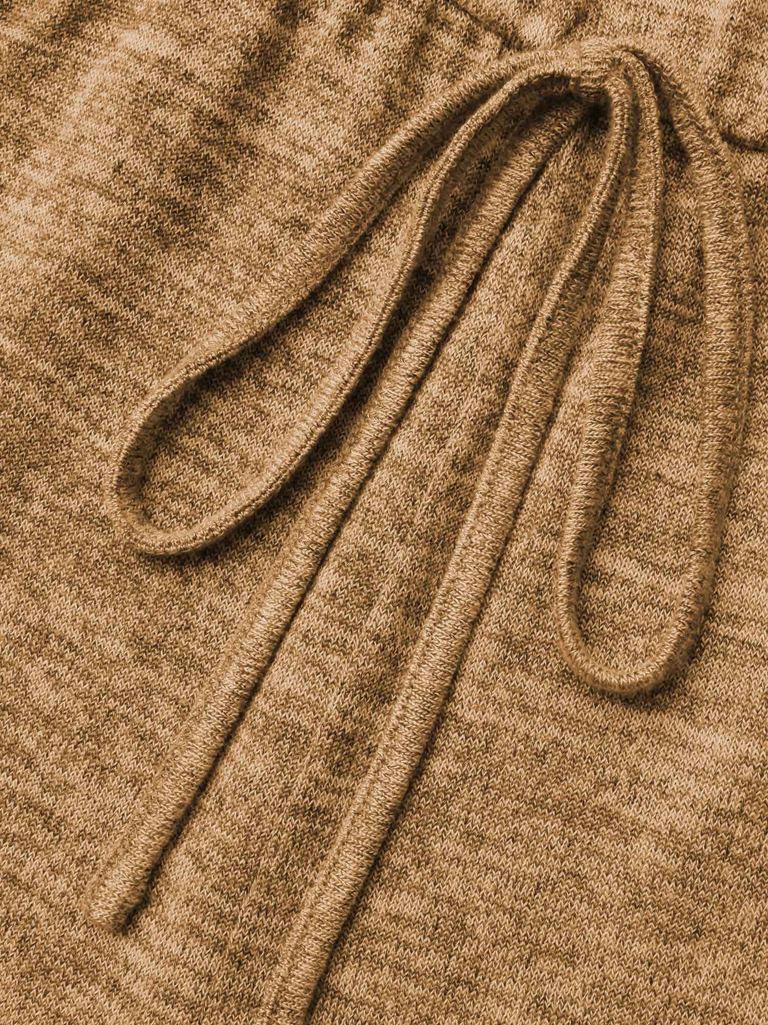 Elastic Waist Overlap Collar Lounge Jumpsuit - Image 60