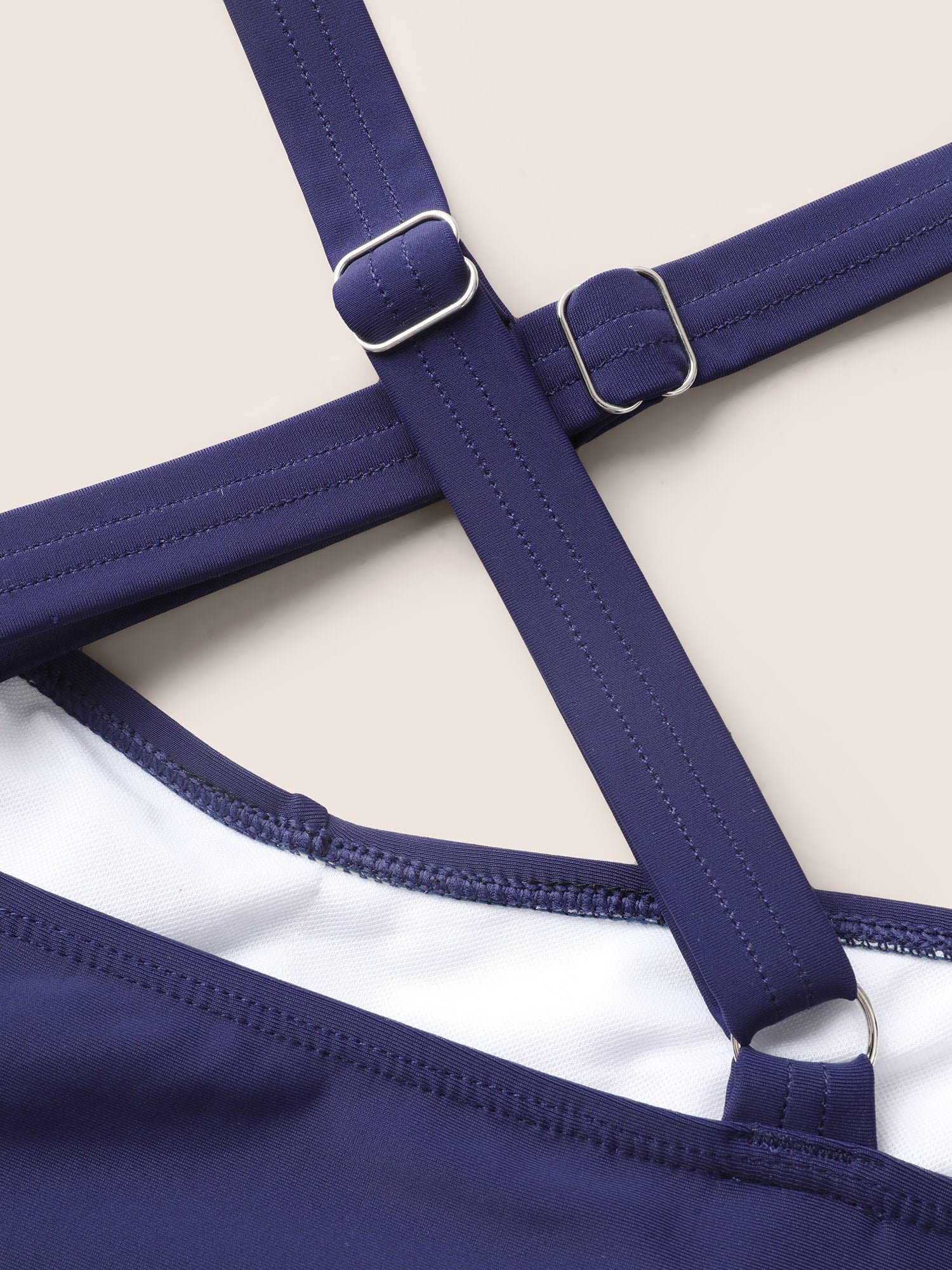 Flowers Patchwork Mesh Hanky Hem Swim Dress - Image 5