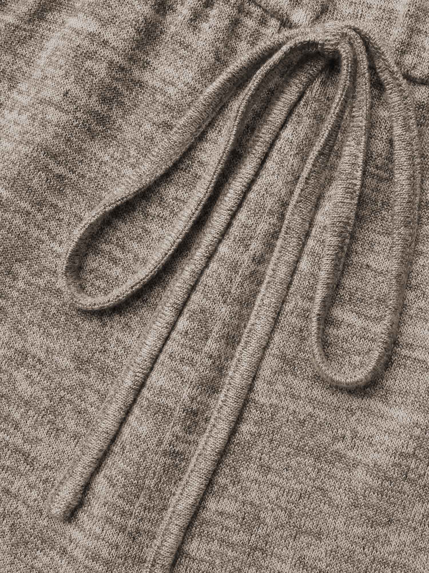 Elastic Waist Overlap Collar Lounge Jumpsuit - Image 48