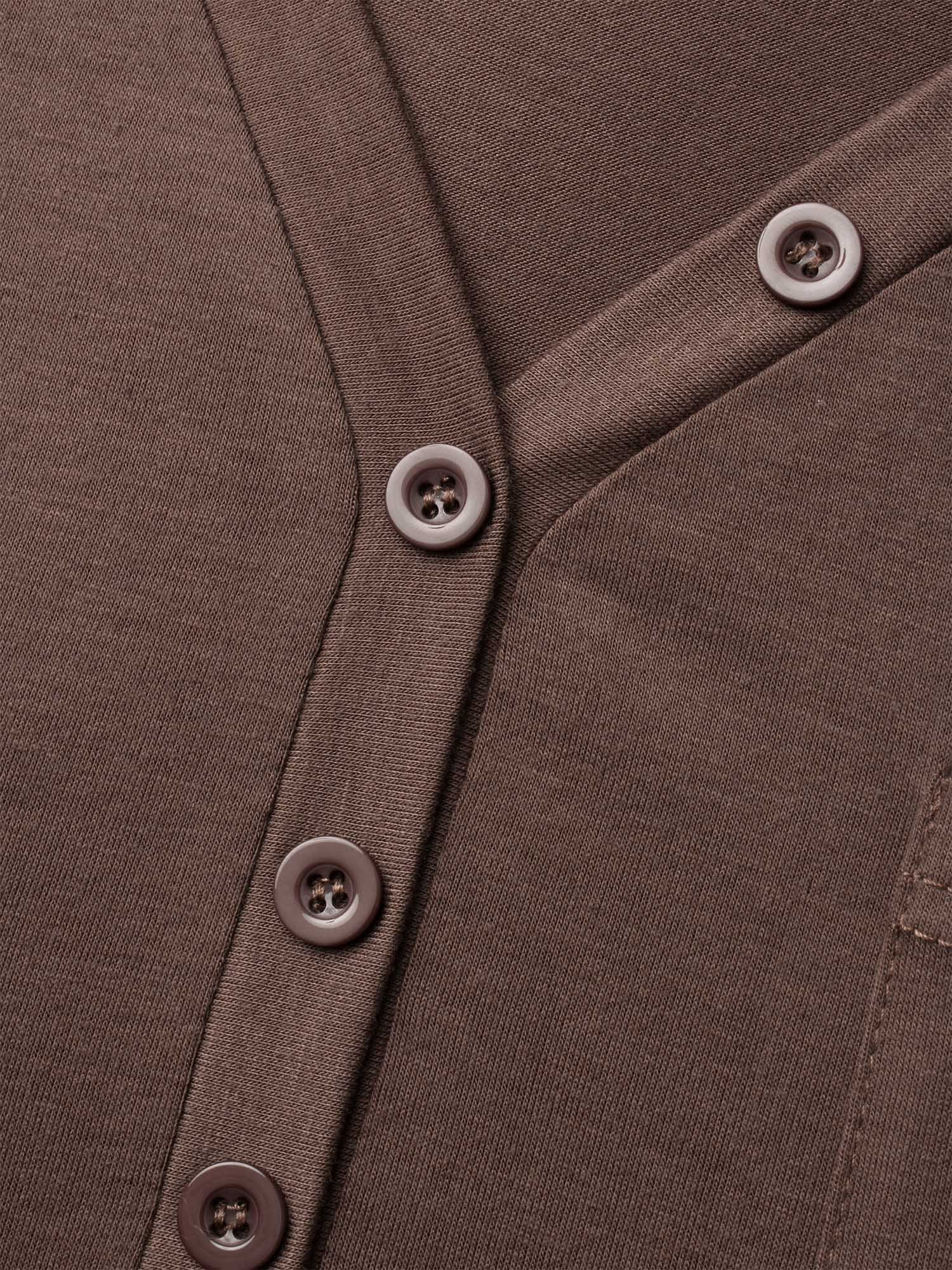 V-Neck Half Placket Vest - Image 6