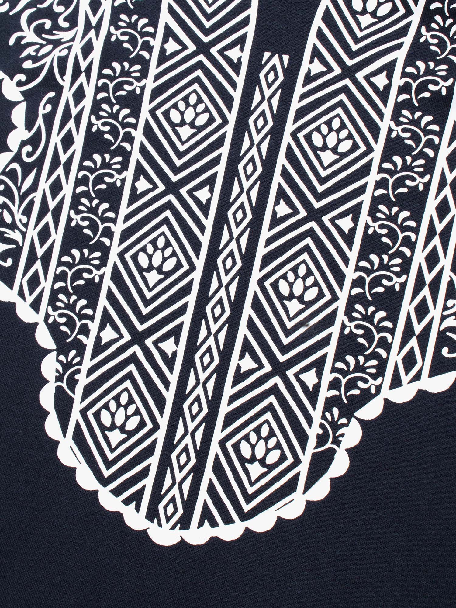 Geometric Printed Notched Collar Slim-Fit Tank Top - Image 6