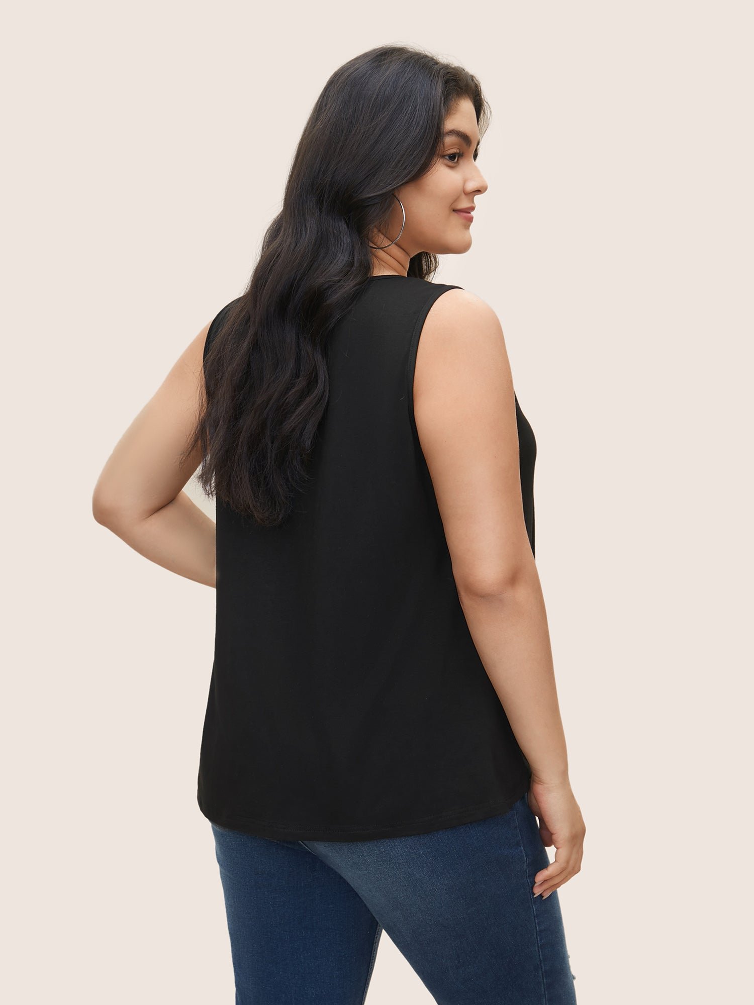 Supersoft Essentials Solid Keyhole Tank Top - Image 2