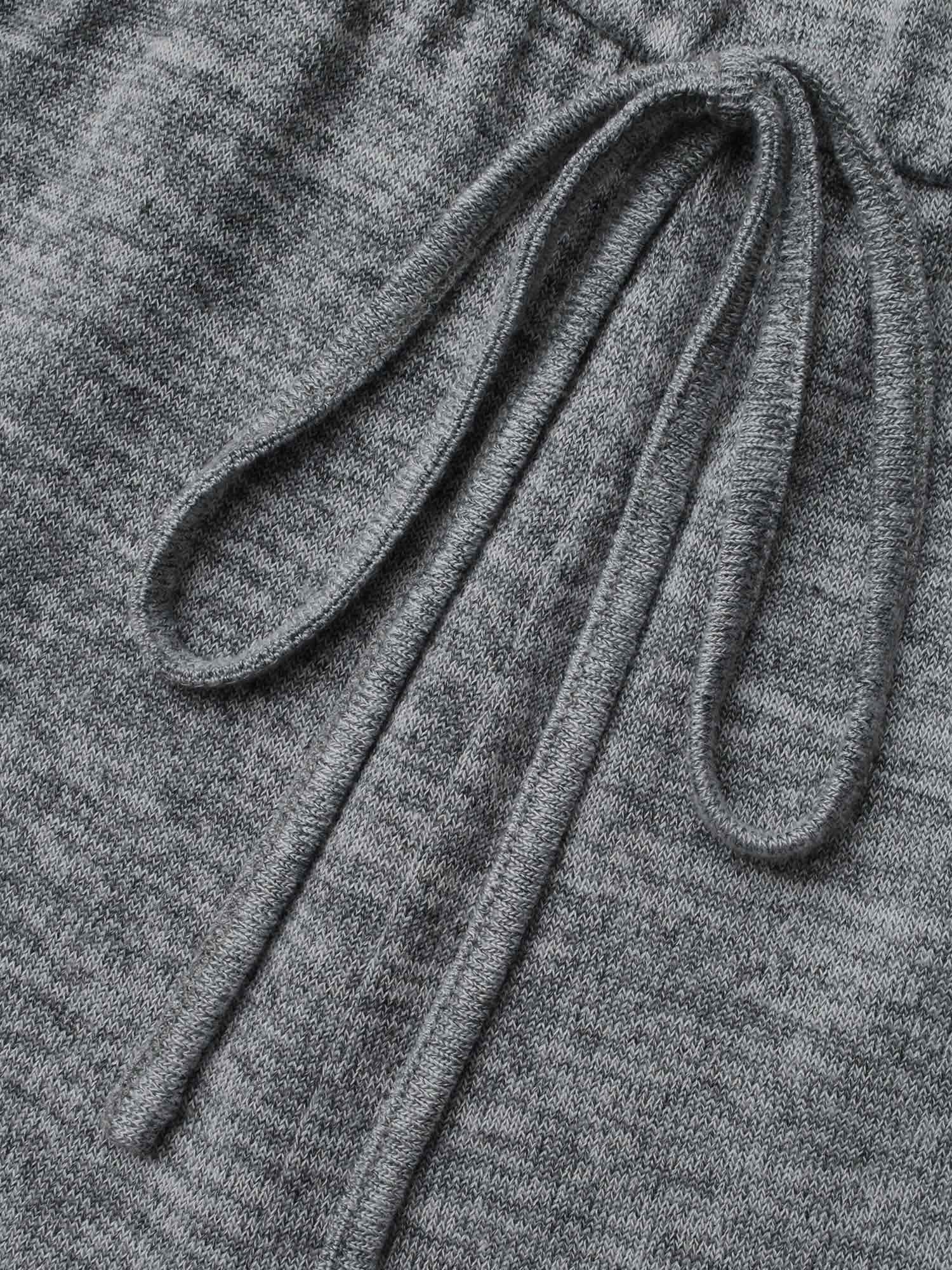 Elastic Waist Overlap Collar Lounge Jumpsuit - Image 23