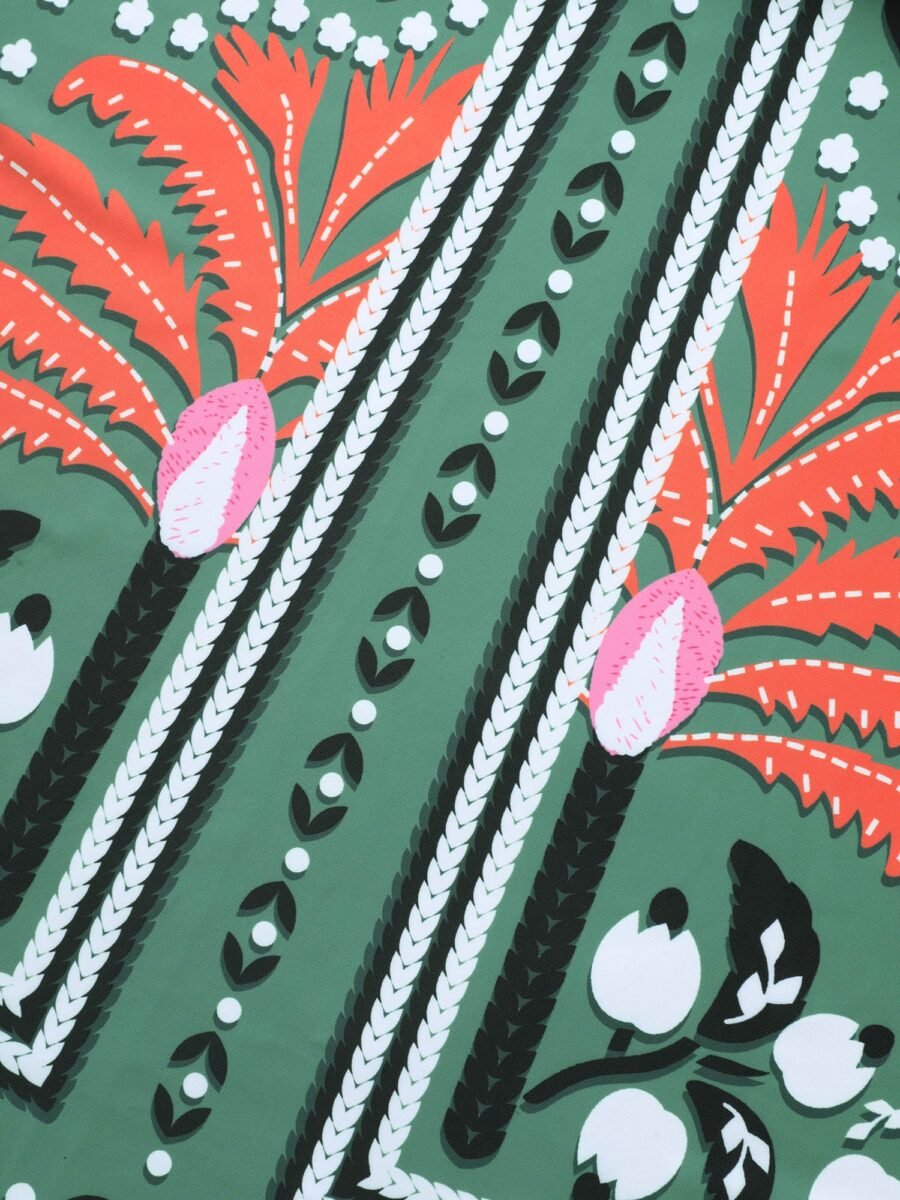 Bandana Print Heart Neckline Gathered Swim Dress - Image 7