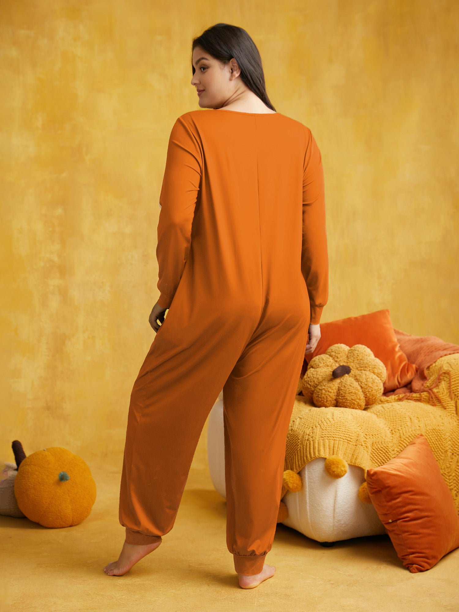 Skeletal Rib Invisible Zipper Romper - Image 16