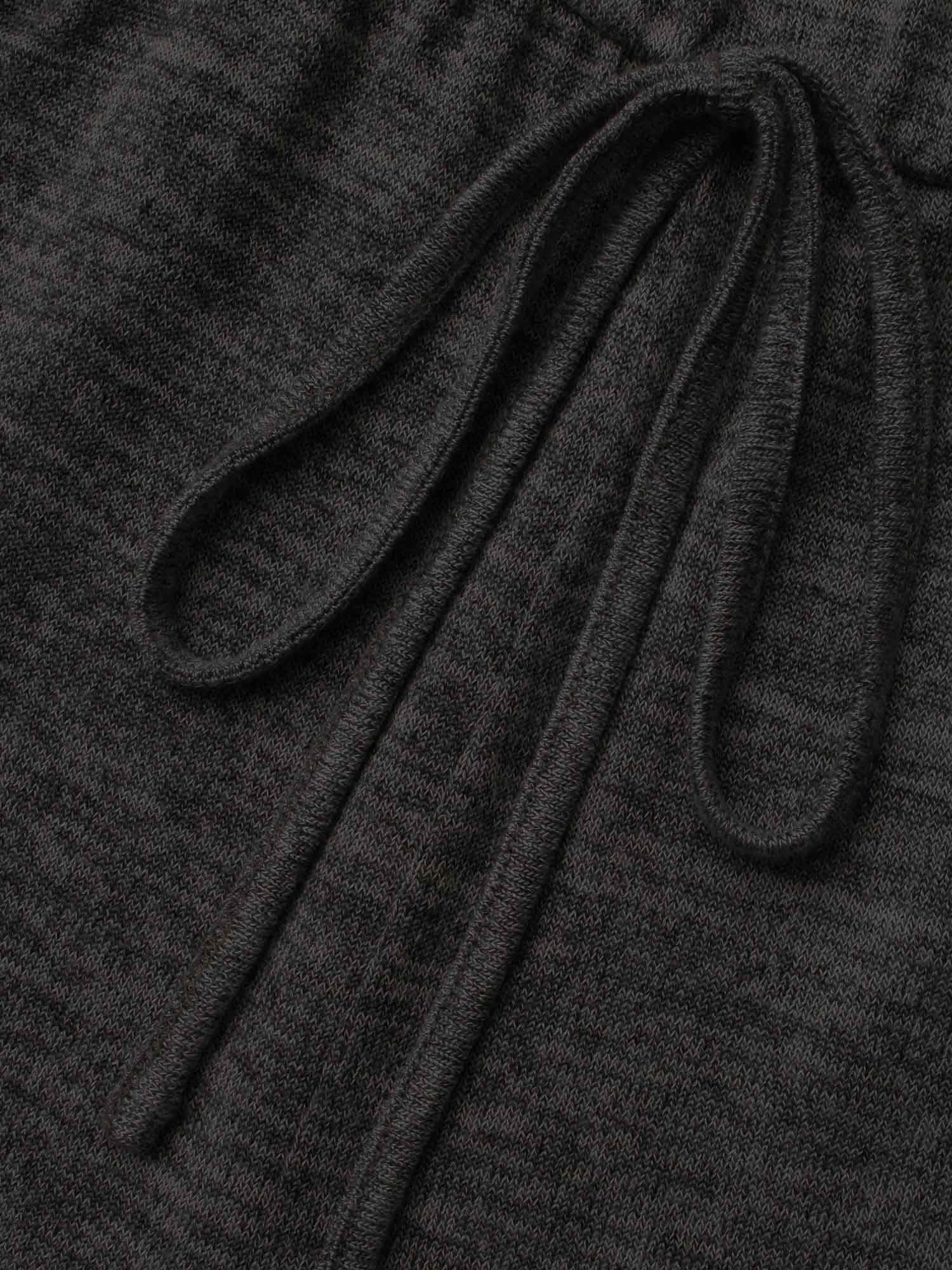 Elastic Waist Overlap Collar Lounge Jumpsuit - Image 5