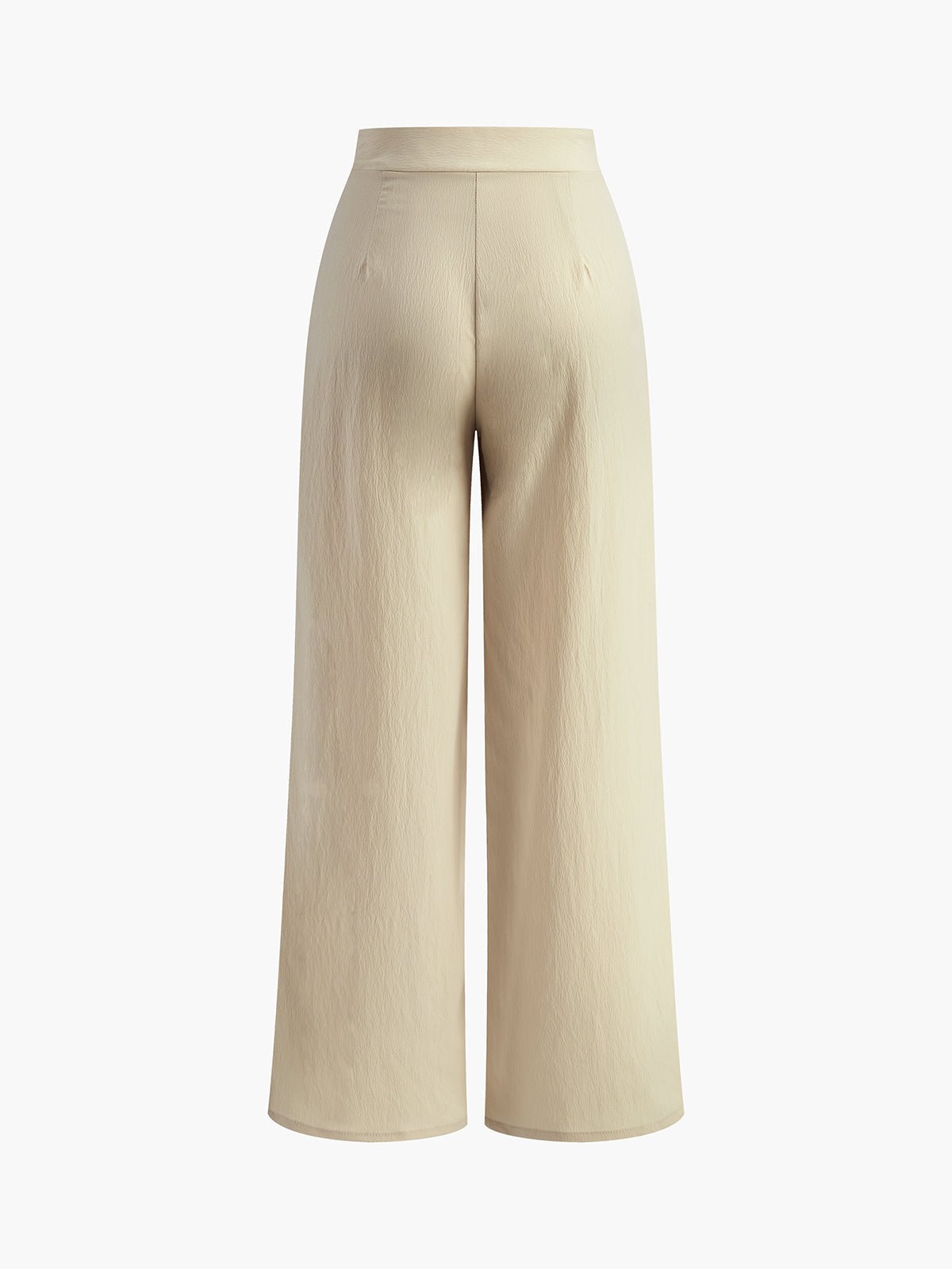 Casual Pleated Wide Leg Pants - Image 2