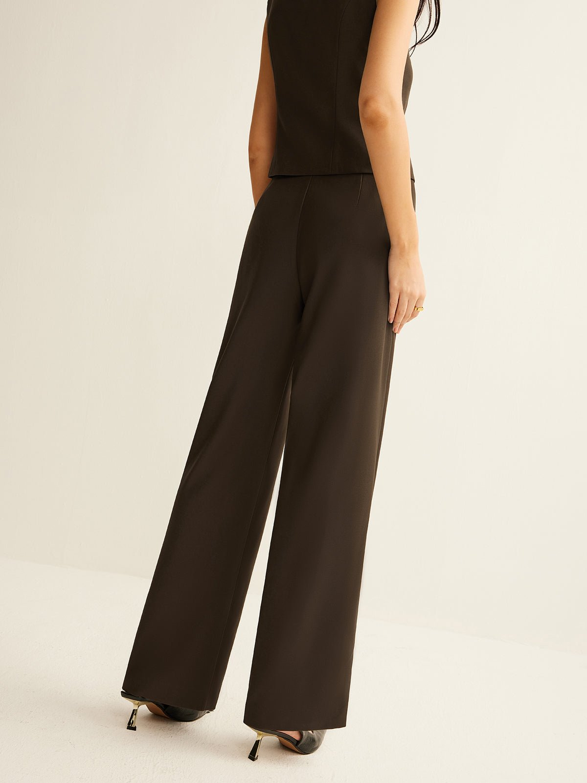 High-Waist Straight Pants - Image 5