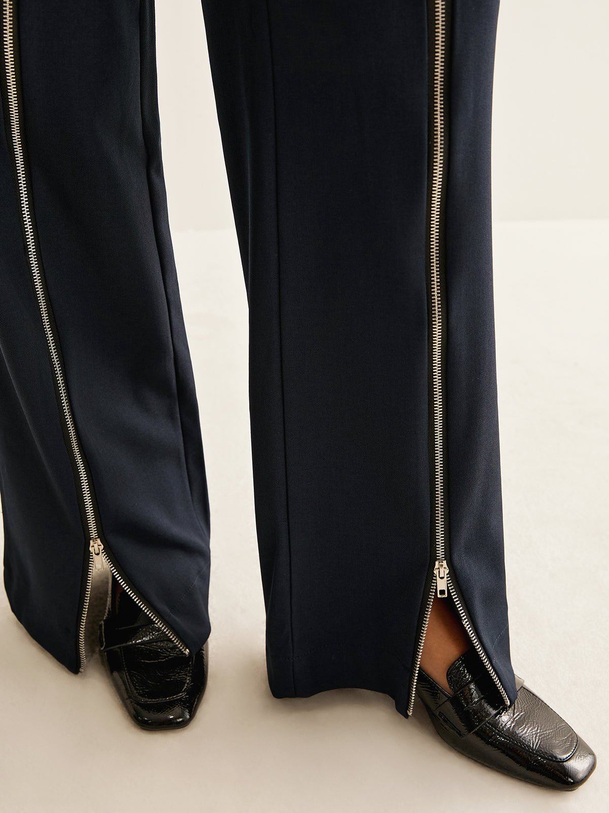 Front Zipper Straight Pants - Image 5