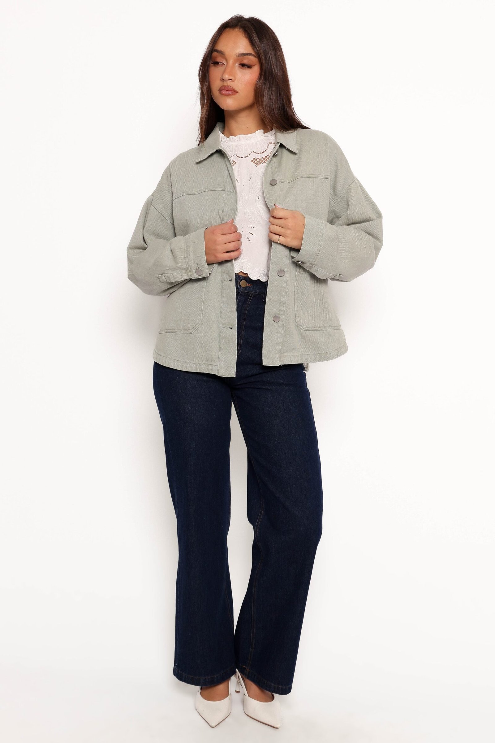 Denim Jacket - Green - Image 2