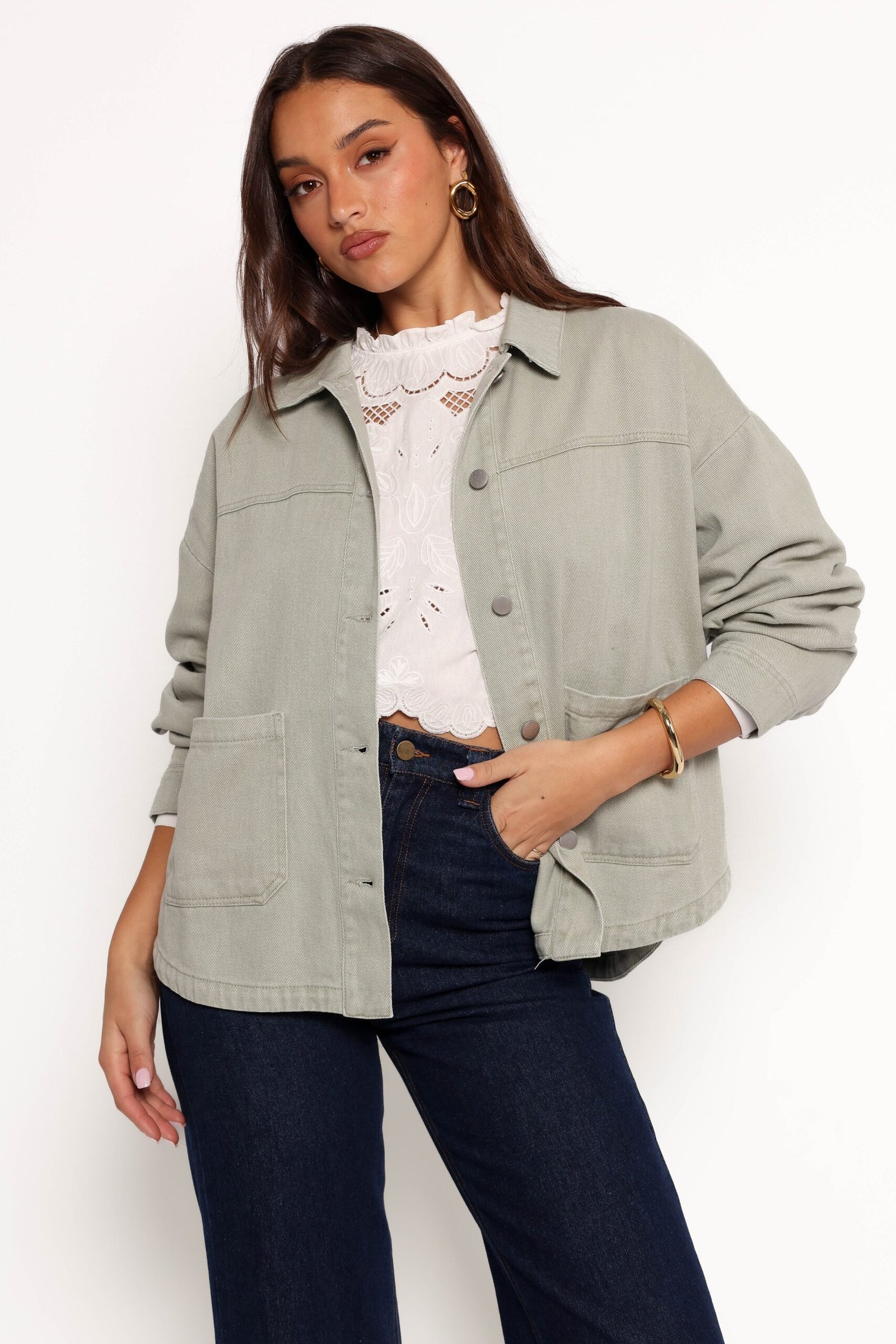 Denim Jacket - Green