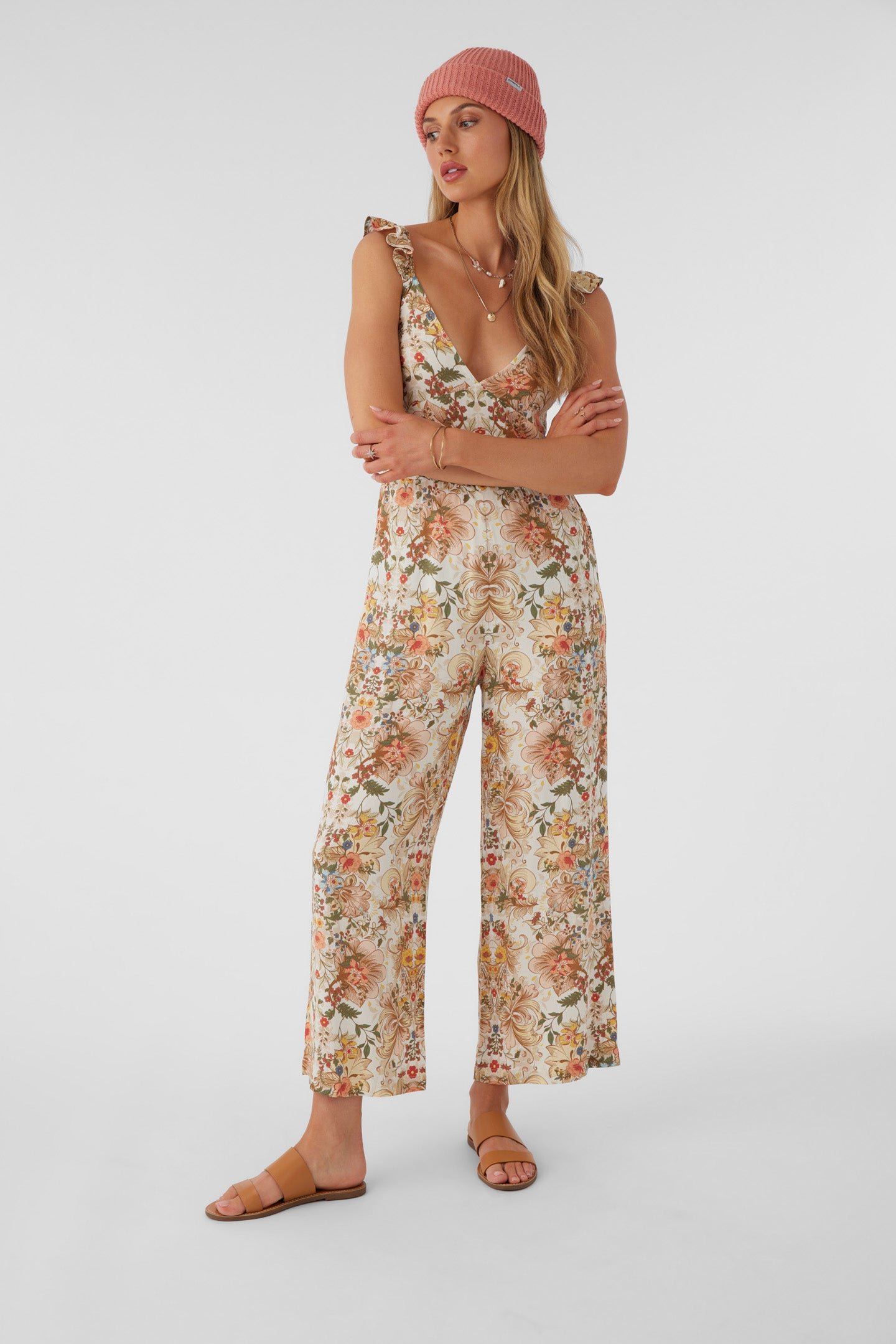 FLORAL FLUTTER TANK JUMPSUIT - Image 3