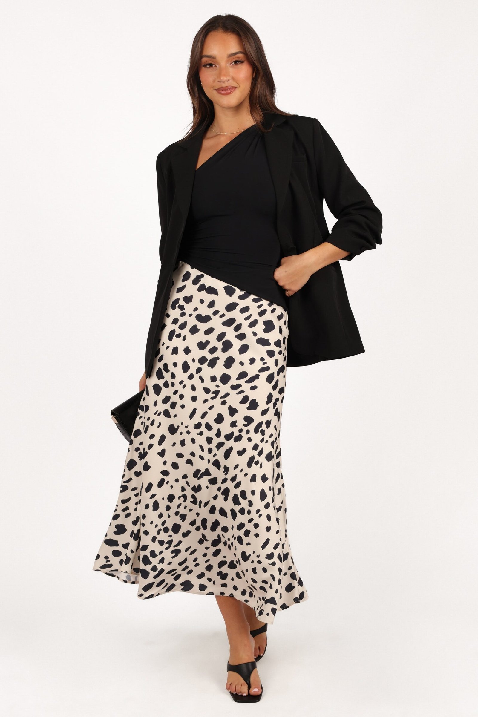 Slouch Sleeve Blazer - Black - Image 2