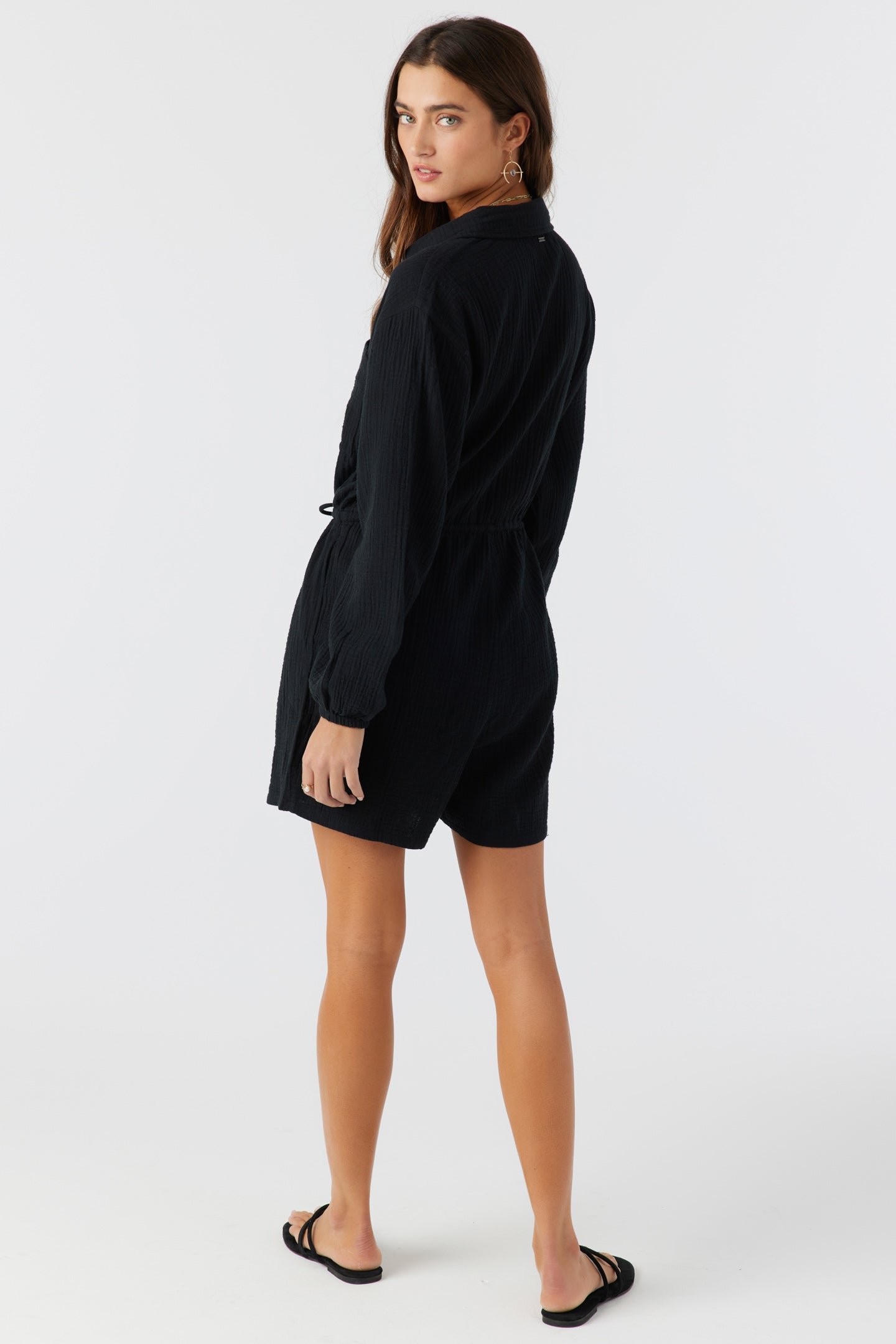 COTTON CRINKLE DOUBLE GAUZE ROMPER - Image 2