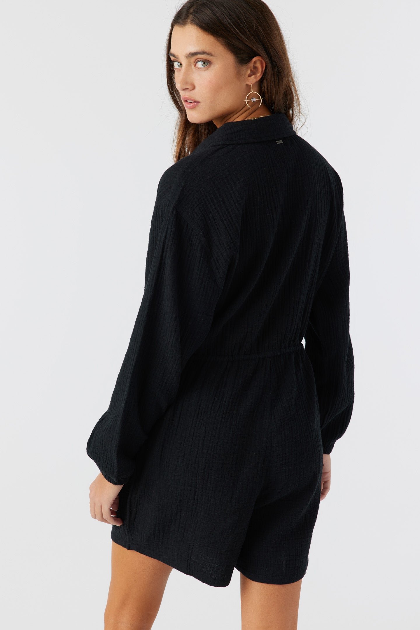 COTTON CRINKLE DOUBLE GAUZE ROMPER - Image 5