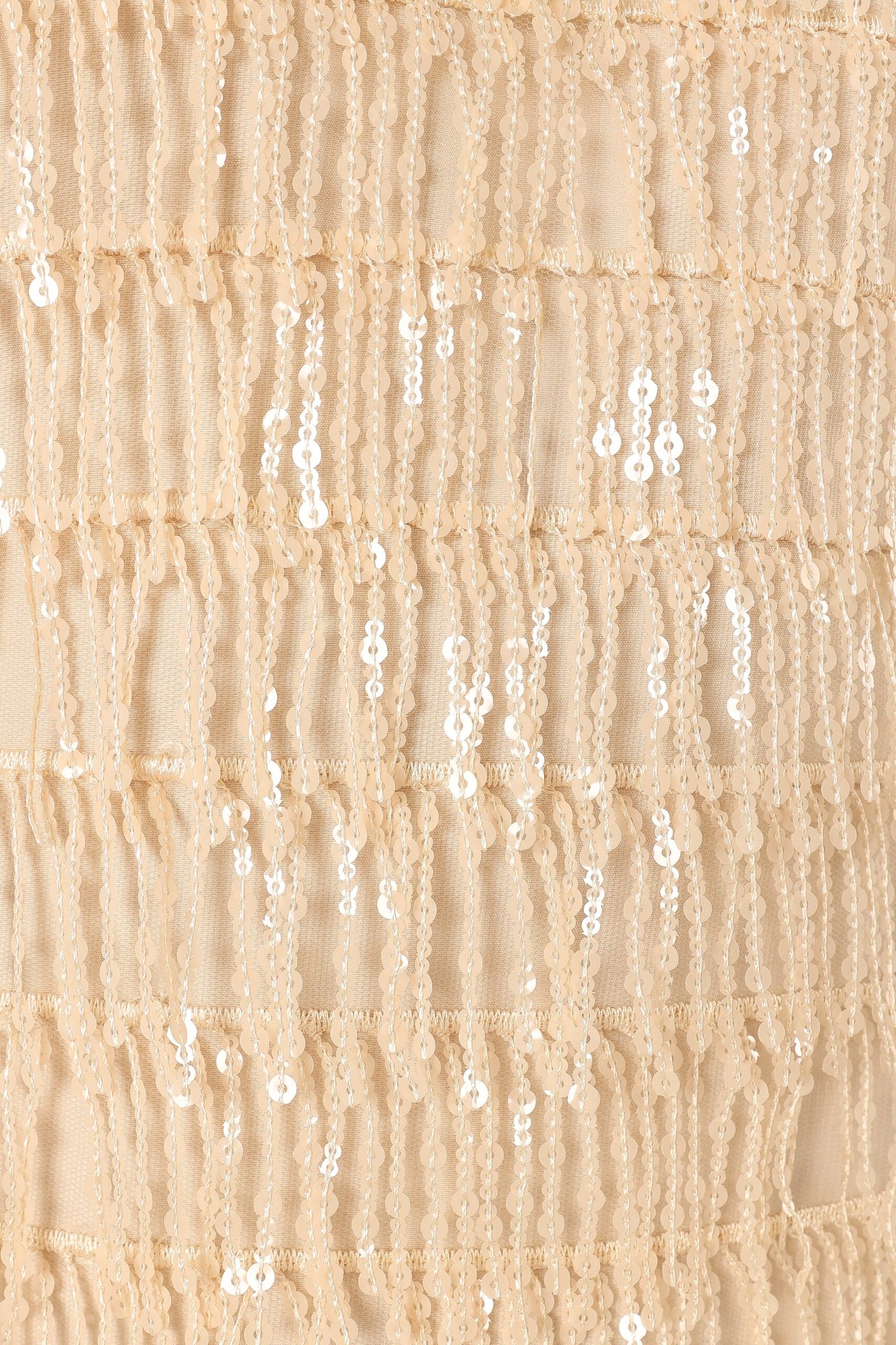 Textured Maxi Dress - Beige - Image 7