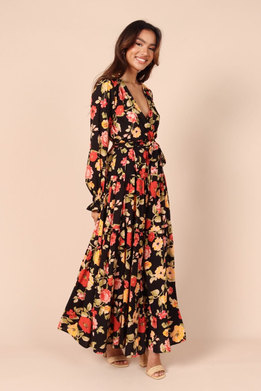 Maxi Dress - Black Floral - Image 7