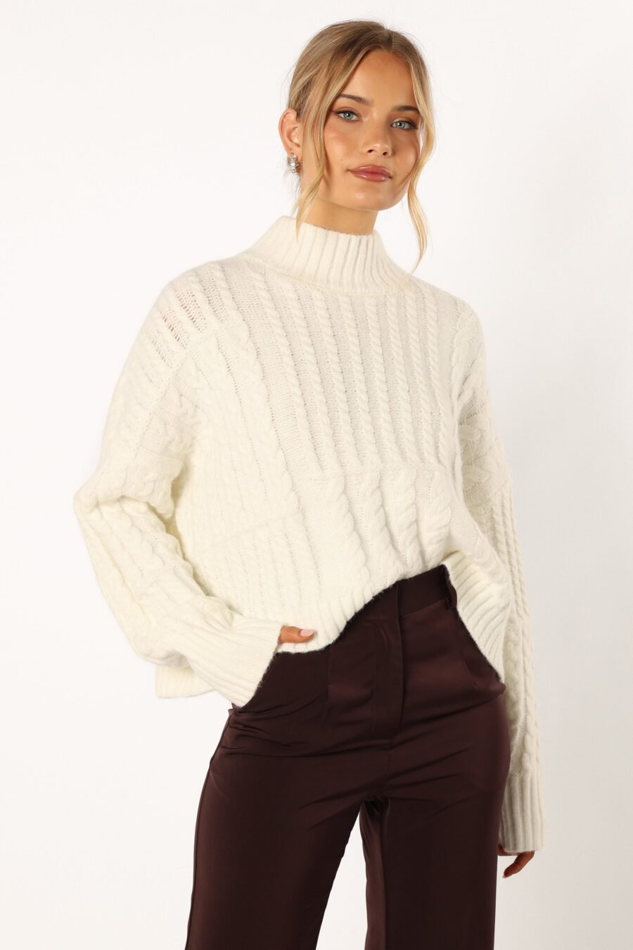 Knit Sweater - White - Image 5