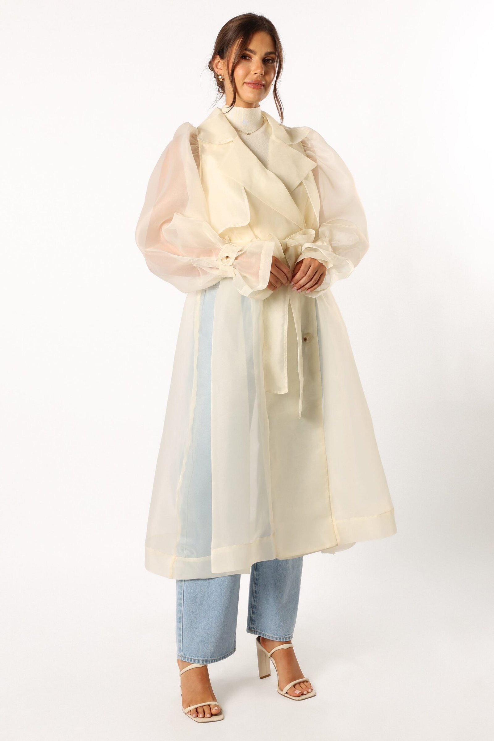Trench Coat - Cream - Image 2