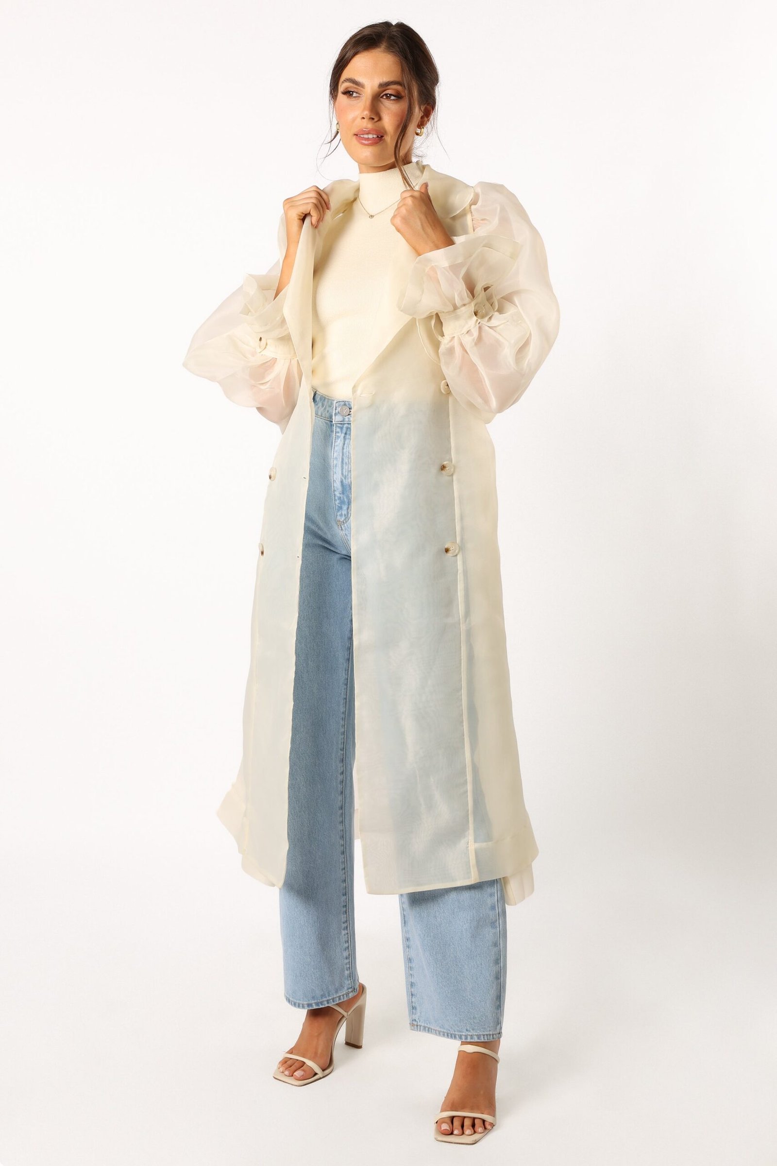 Trench Coat - Cream - Image 6